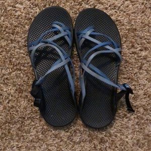 Blue chacos